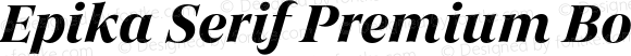 Epika Serif Premium Bold Italic