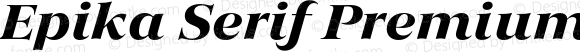 Epika Serif Premium Extended Bold Italic