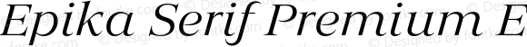 Epika Serif Premium Extended Regular Italic