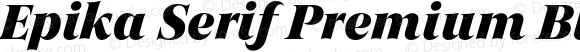 Epika Serif Premium Black Italic