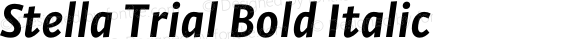Stella Trial Bold Italic