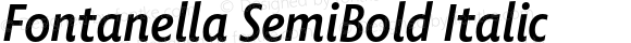 Fontanella SemiBold Italic