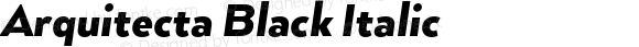 Arquitecta Black Italic