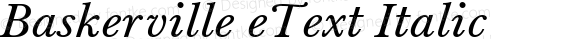 Baskerville eText Italic