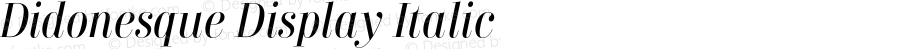 Didonesque Display Italic