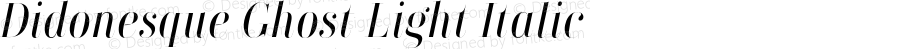 Didonesque Ghost Light Italic