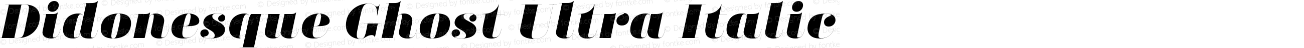 Didonesque Ghost Ultra Italic