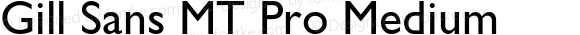 Gill Sans MT Pro Medium