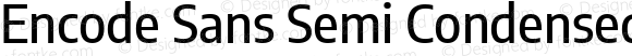 Encode Sans Semi Condensed Medium Regular