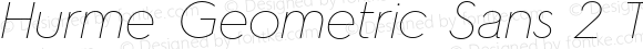 Hurme Geometric Sans 2 Thin Oblique