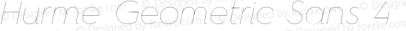 Hurme Geometric Sans 4 Hairline Oblique