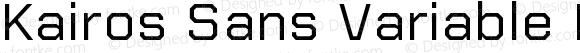 Kairos Sans Variable Regular