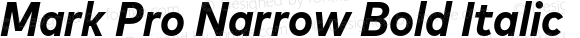 Mark Pro Narrow Bold Italic