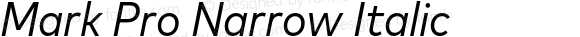 Mark Pro Narrow Italic