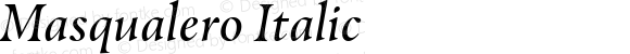 Masqualero Italic