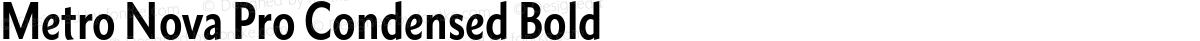 Metro Nova Pro Condensed Bold