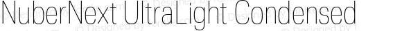 NuberNext UltraLight Condensed