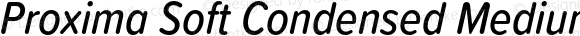 Proxima Soft Condensed Medium Italic
