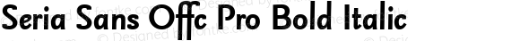 Seria Sans Offc Pro Bold Italic