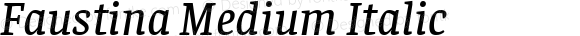 Faustina Medium Italic