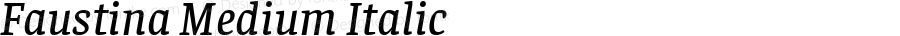 Faustina Medium Italic