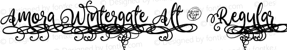 Amora Wintergate Alt 8 Regular Version 1.00;December 10, 2021;FontCreator 12.0.0.2545 64-bit
