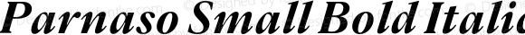 Parnaso Small Bold Italic