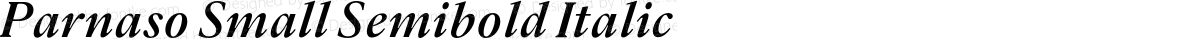 Parnaso Small Semibold Italic