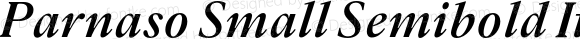 Parnaso Small Semibold Italic
