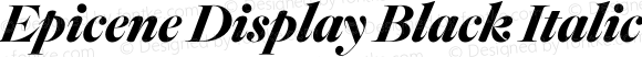 Epicene Display Black Italic