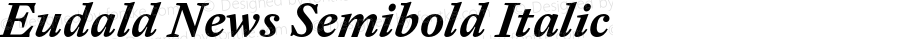 Eudald News Semibold Italic