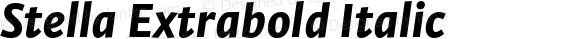 Stella Extrabold Italic