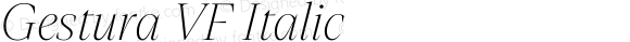 Gestura VF Italic