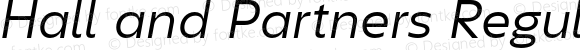 Hall and Partners Regular Italic
