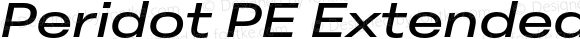 Peridot PE Extended Medium Italic
