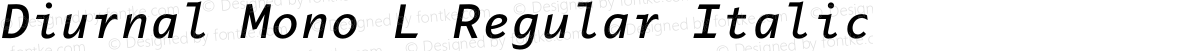 Diurnal Mono L Regular Italic