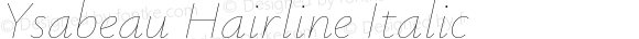 Ysabeau Hairline Italic