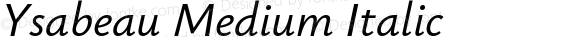 Ysabeau Medium Italic