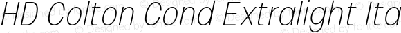 HD Colton Cond Extralight Italic