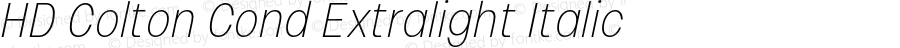 HD Colton Cond Extralight Italic