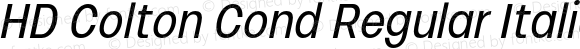 HD Colton Cond Regular Italic