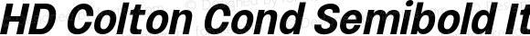 HD Colton Cond Semibold Italic