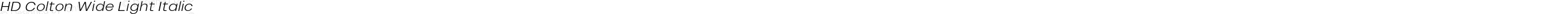 HD Colton Wide Light Italic