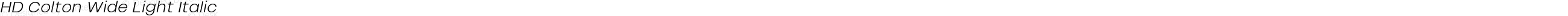 HD Colton Wide Light Italic