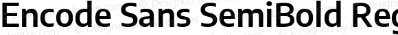 Encode Sans SemiBold Regular