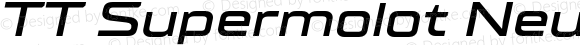 TT Supermolot Neue Extended DemiBold Italic