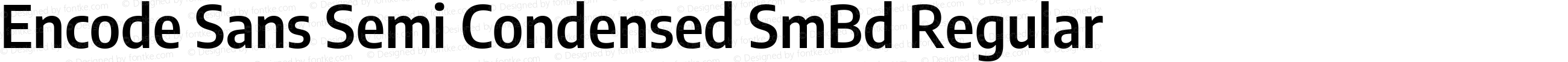 Encode Sans Semi Condensed SmBd Regular