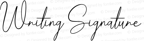 Writing Signature Regular Version 1.001;Fontself Maker 3.5.4