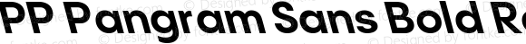 PP Pangram Sans Bold Reclined