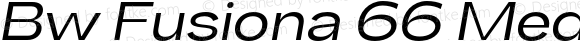 Bw Fusiona 66 Medium Italic